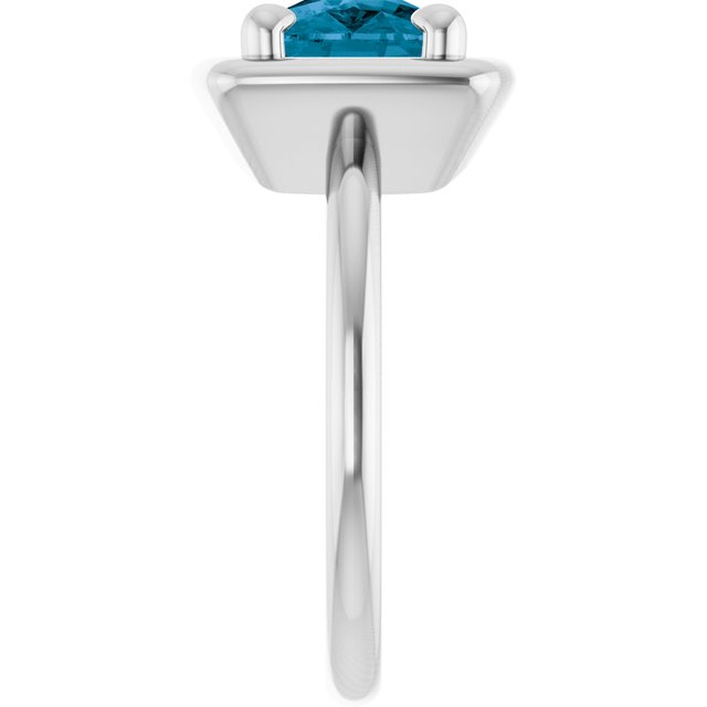 Natural London Blue Topaz | Elongated cushion | 10 x 8mm