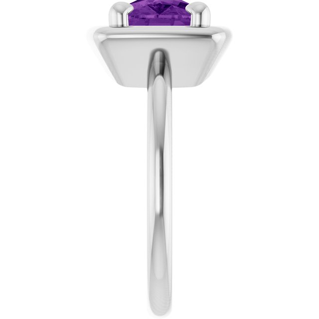 Natural Amethyst | Elongated cushion | 10 x 8mm