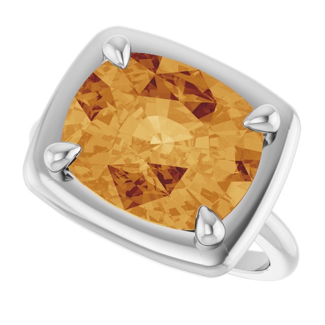 Natural Citrine | Elongated cushion | 12 x 10mm