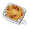 Natural Citrine | Elongated cushion | 12 x 10mm
