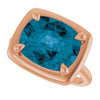 Natural London Blue Topaz | Elongated cushion | 12 x 10mm