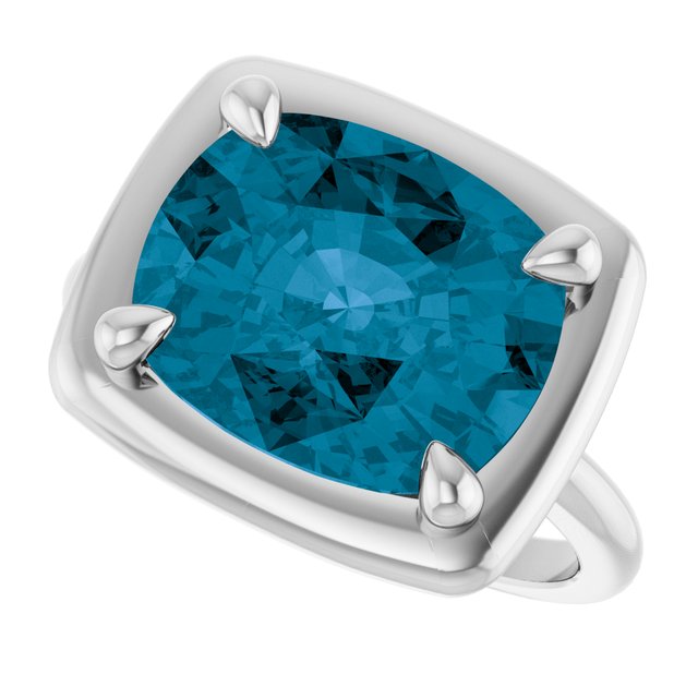 Natural London Blue Topaz | Elongated cushion | 12 x 10mm