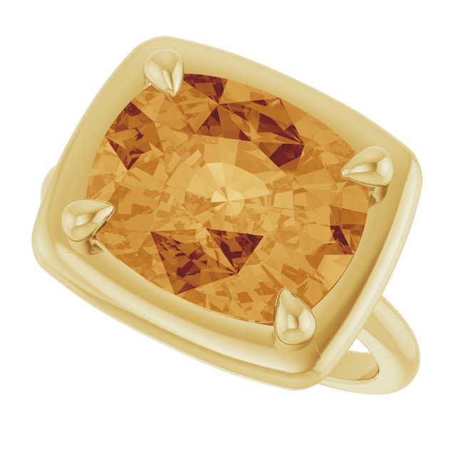Natural Citrine | Elongated cushion | 12 x 10mm