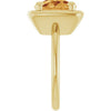 Natural Citrine | Elongated cushion | 12 x 10mm