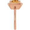 Natural Citrine | Elongated cushion | 12 x 10mm