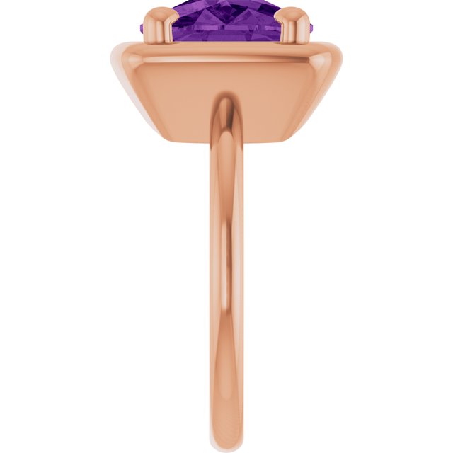 Natural Amethyst | Elongated cushion | 12 x 10mm