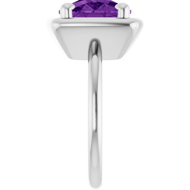 Natural Amethyst | Elongated cushion | 12 x 10mm
