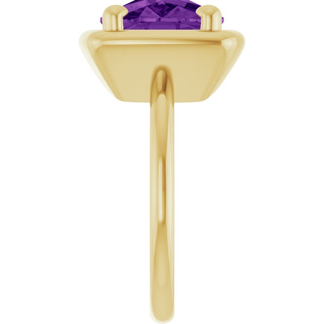 Natural Amethyst | Elongated cushion | 12 x 10mm