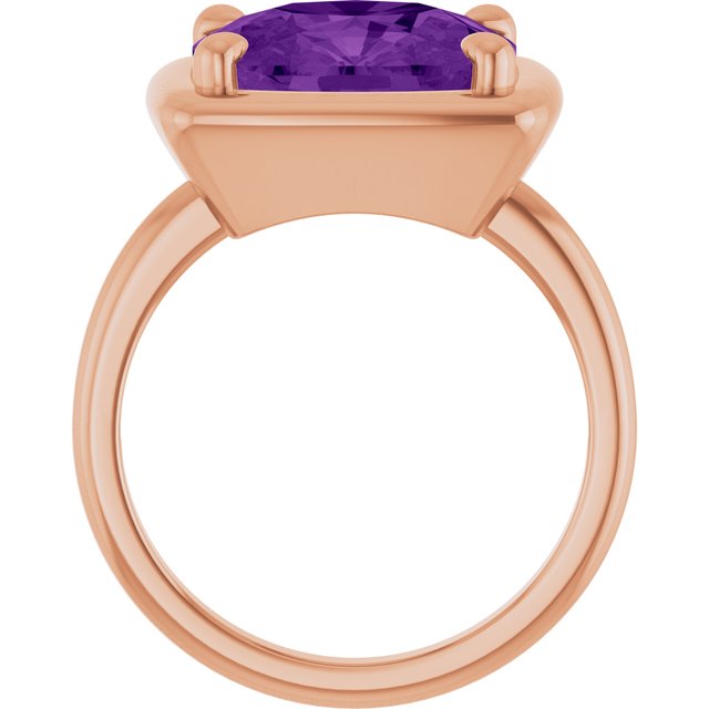 Natural Amethyst | Elongated cushion | 12 x 10mm