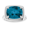 Natural London Blue Topaz | Elongated cushion | 12 x 10mm