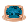 Natural London Blue Topaz | Elongated cushion | 12 x 10mm