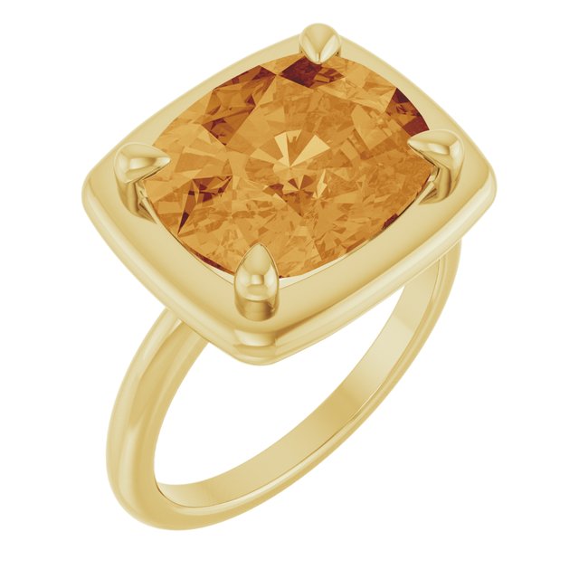 Natural Citrine | Elongated cushion | 12 x 10mm