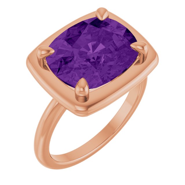 Natural Amethyst | Elongated cushion | 12 x 10mm