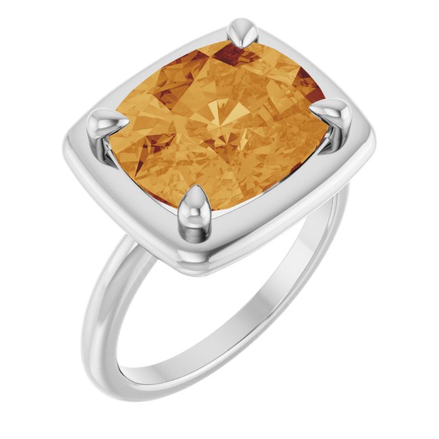 Natural Citrine | Elongated cushion | 12 x 10mm
