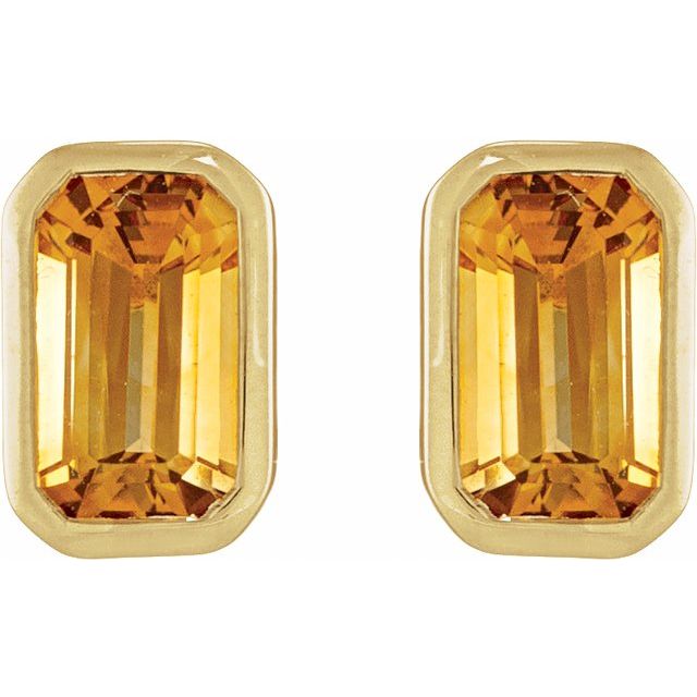 Natural Citrine | Emerald | 5 x 3mm | Natural Citrine | Emerald | 6 x 4mm