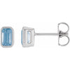 Natural Sky Blue Topaz | Emerald | 5 x 3mm | Natural Sky Blue Topaz | Emerald | 6 x 4mm