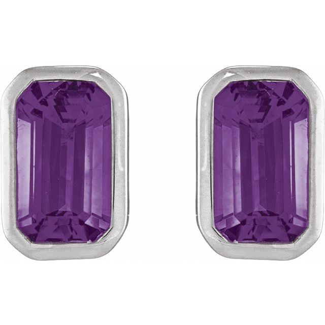 Natural Amethyst | Emerald | 5 x 3mm | Natural Amethyst | Emerald | 6 x 4mm