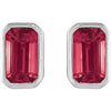Lab-Grown Ruby | Emerald | 5 x 3mm | Lab-Grown Ruby | Emerald | 6 x 4mm