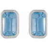 Natural Sky Blue Topaz | Emerald | 5 x 3mm | Natural Sky Blue Topaz | Emerald | 6 x 4mm