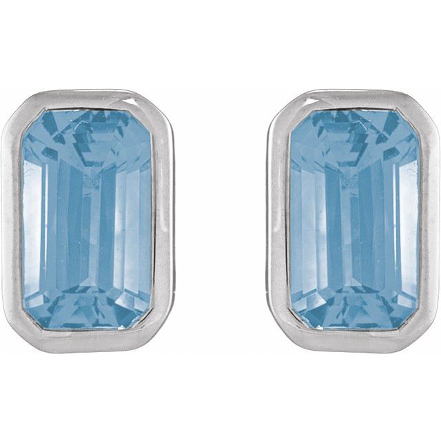 Natural Sky Blue Topaz | Emerald | 5 x 3mm | Natural Sky Blue Topaz | Emerald | 6 x 4mm