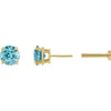 Natural Blue Zircon | Round | 4.5mm | Natural Blue Zircon | Round | 3mm