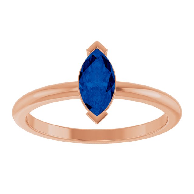 Lab-Grown Blue Sapphire | Marquise | 8 x 4mm