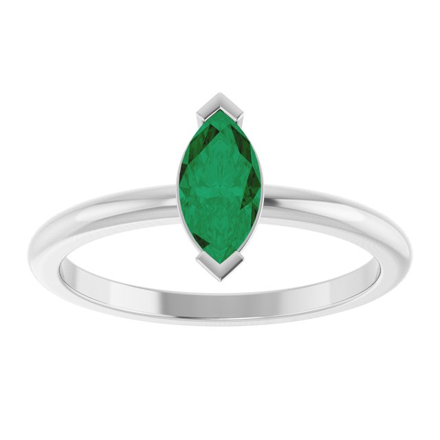 Lab-Grown Emerald | Marquise | 8 x 4mm