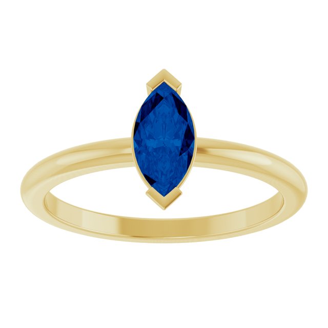 Lab-Grown Blue Sapphire | Marquise | 8 x 4mm