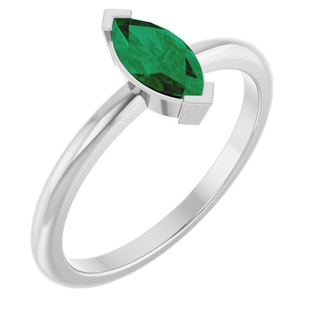 Lab-Grown Emerald | Marquise | 8 x 4mm