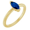 Lab-Grown Blue Sapphire | Marquise | 8 x 4mm