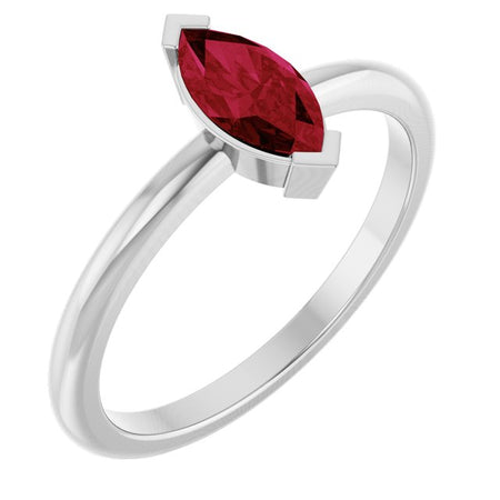 Lab-Grown Ruby | Marquise | 8 x 4mm