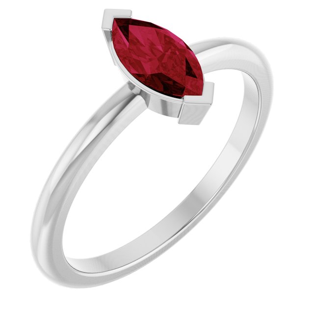 Lab-Grown Ruby | Marquise | 8 x 4mm