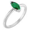 Lab-Grown Emerald | Marquise | 8 x 4mm