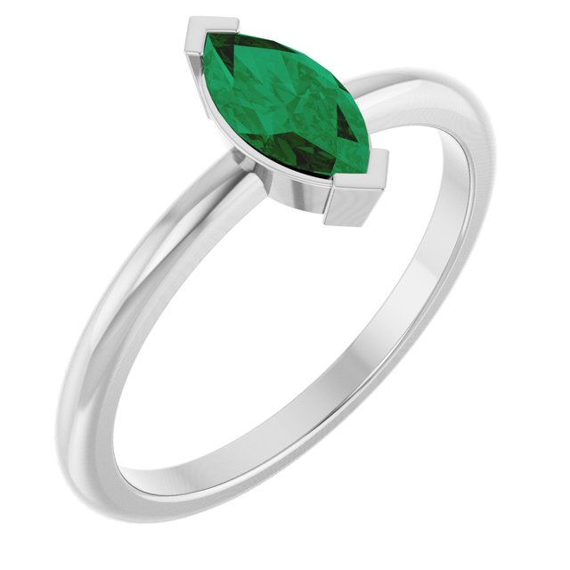 Lab-Grown Emerald | Marquise | 8 x 4mm