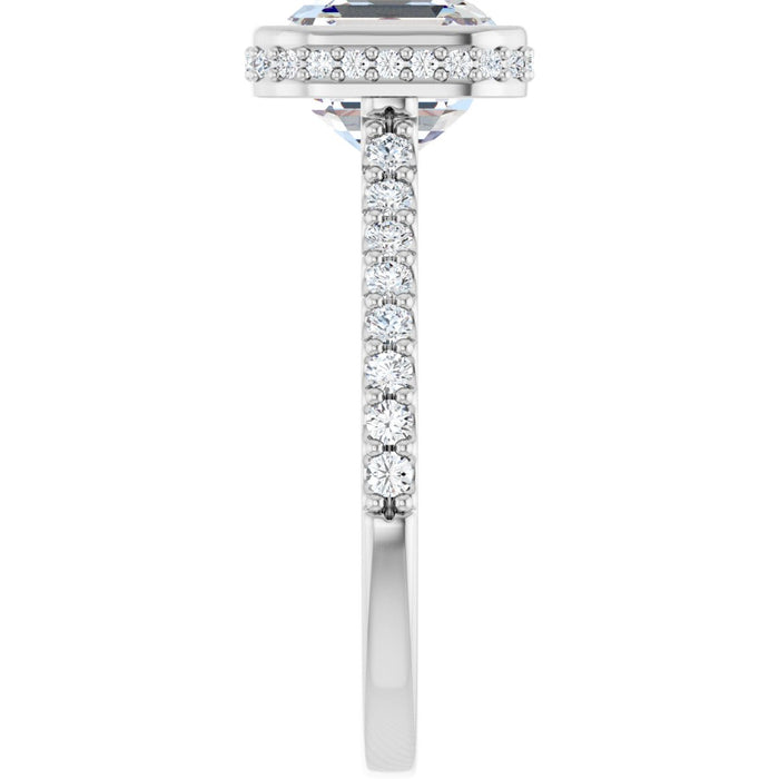 14K White | Asscher