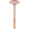 14K Rose | Asscher