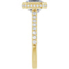 10K Yellow | Asscher