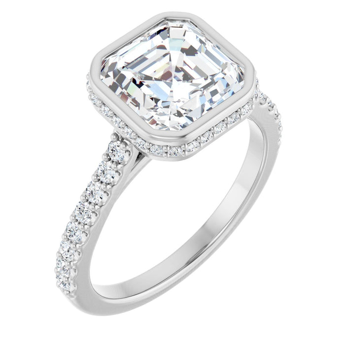 14K White | Asscher