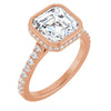 10K Rose | Asscher