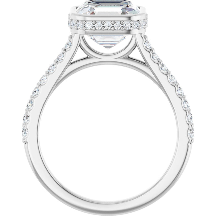 14K White | Asscher