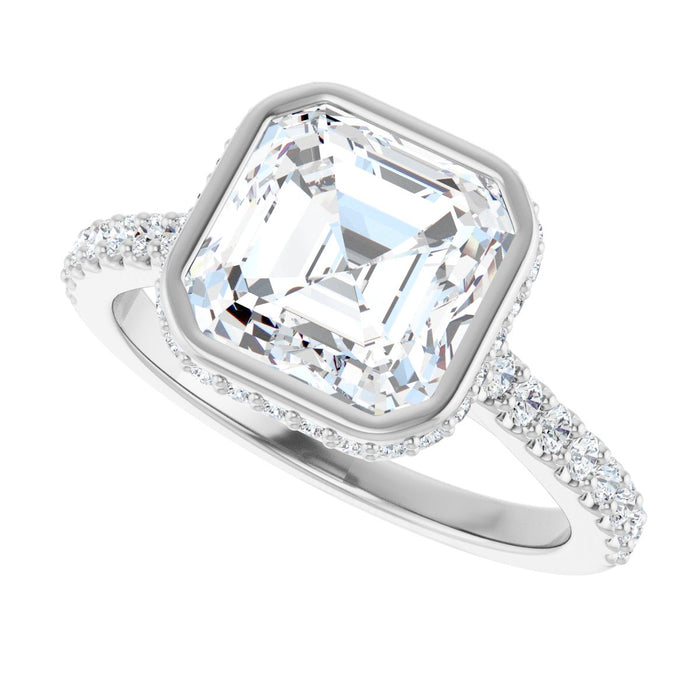 14K White | Asscher