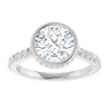 14K White | Round