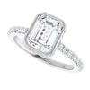 14K White | Emerald