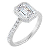 14K White | Emerald