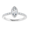 14K White | Marquise