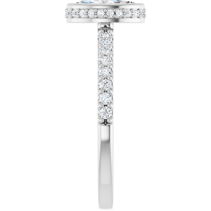 14K White | Marquise