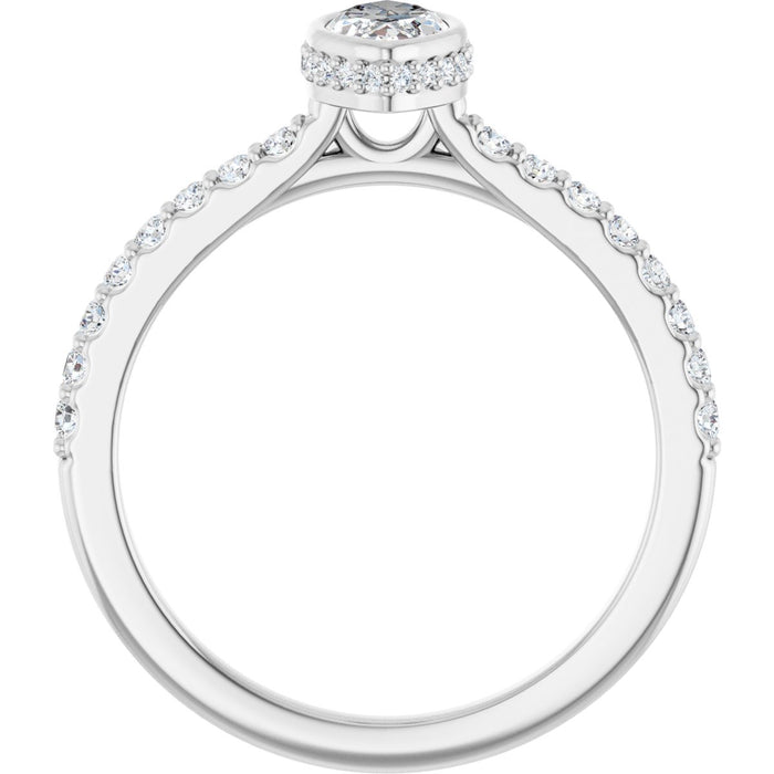 14K White | Marquise