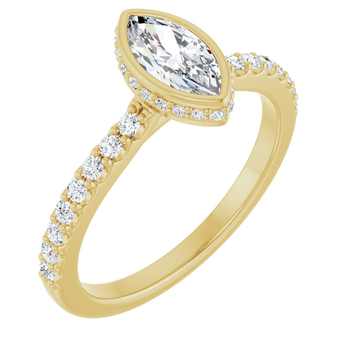 14K Yellow | Marquise