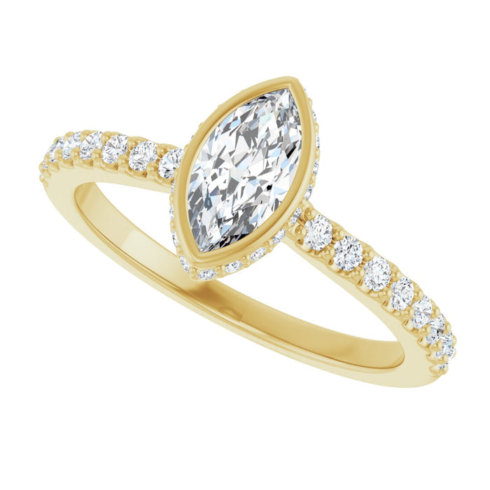 14K Yellow | Marquise