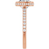14K Rose | Cushion